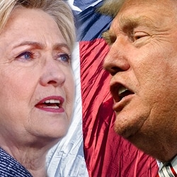 Hillary Clinton , Donald Trump Combo (Foto da LaPresse/Gettyimages)